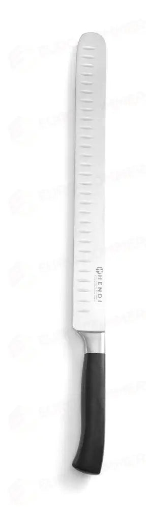 COLTELLO DA SALMONE PROFI LINE SCANALATA NERO (L)430MM - HENDI