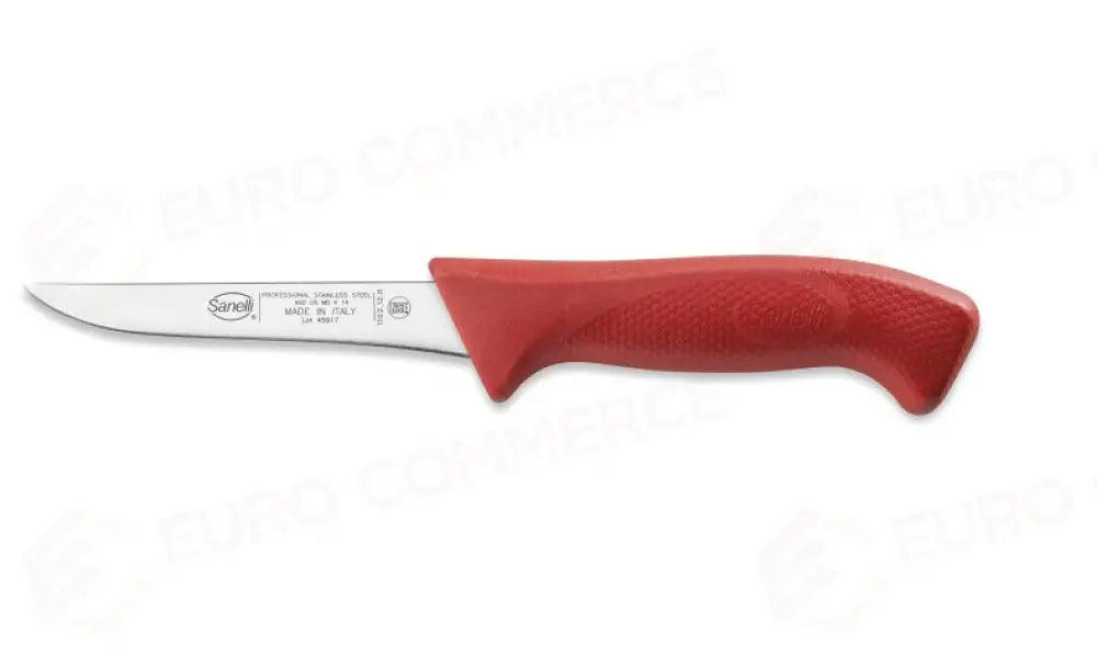 COLTELLO DISOSSO CM.12 ROSSO SKIN - 110212.R - SANELLI - COLTELLERIA