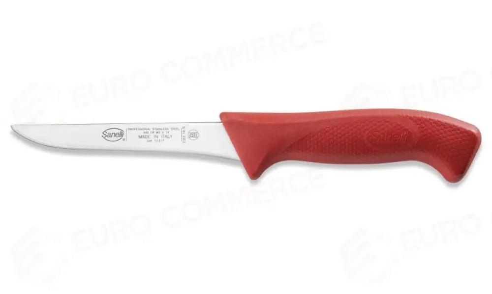 COLTELLO DISOSSO CM.14 ROSSO SKIN - 110214.R - SANELLI - COLTELLERIA