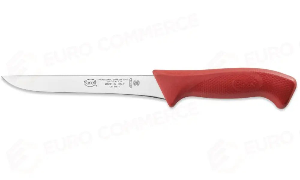COLTELLO DISOSSO CM.18 ROSSO SKIN - 110218.R - SANELLI - COLTELLERIA