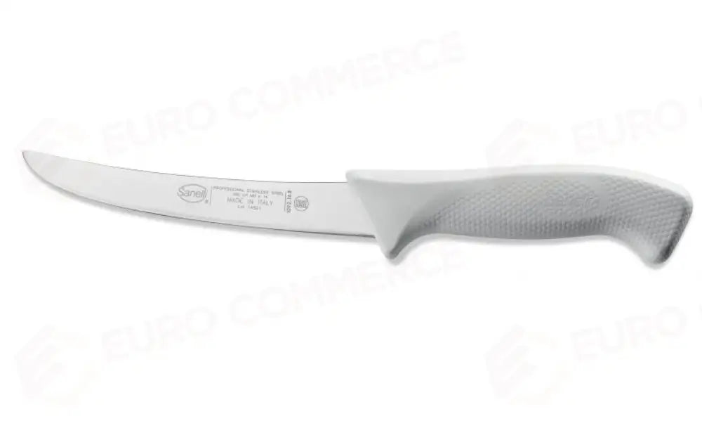 COLTELLO DISOSSO CURVO CM.16 BIANCO SKIN - 109216.B - SANELLI - COLTELLERIA