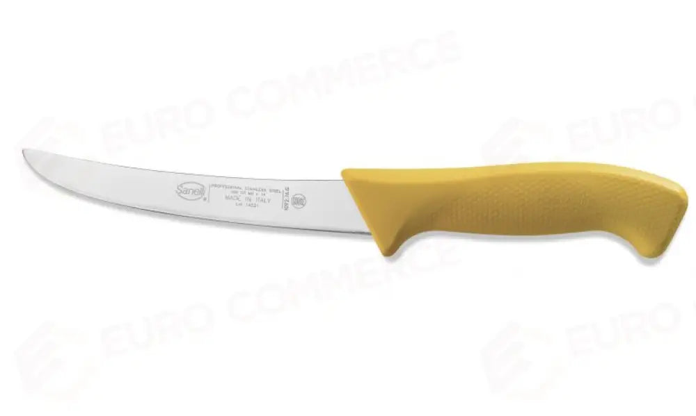COLTELLO DISOSSO CURVO CM.16 GIALLO SKIN - 109216.G - SANELLI - COLTELLERIA