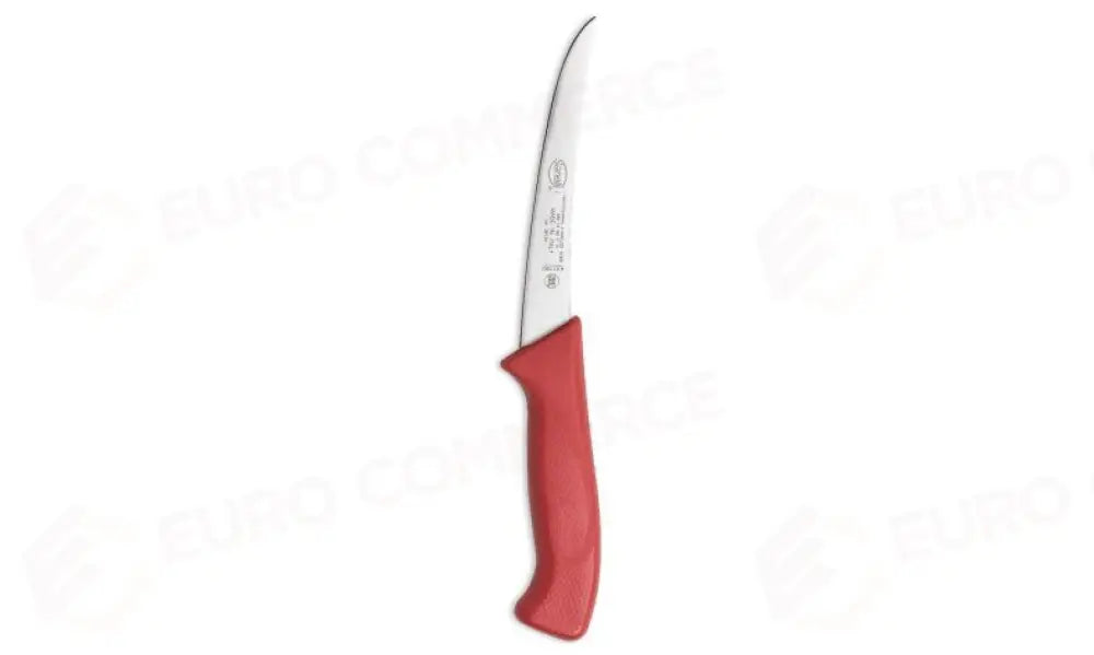 COLTELLO DISOSSO CURVO STRETTO CM.15 ROSSO SKIN - 109215.R - SANELLI - COLTELLERIA