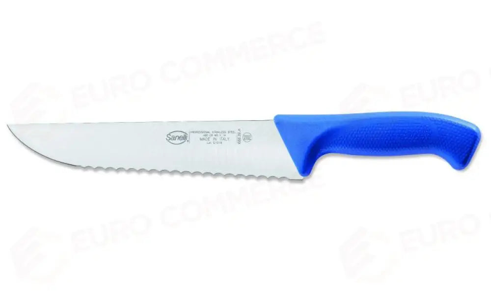 COLTELLO FRANCESE SEGHETTATO CM.22 AZZURRO SKIN - 103222.A - SANELLI - COLTELLERIA