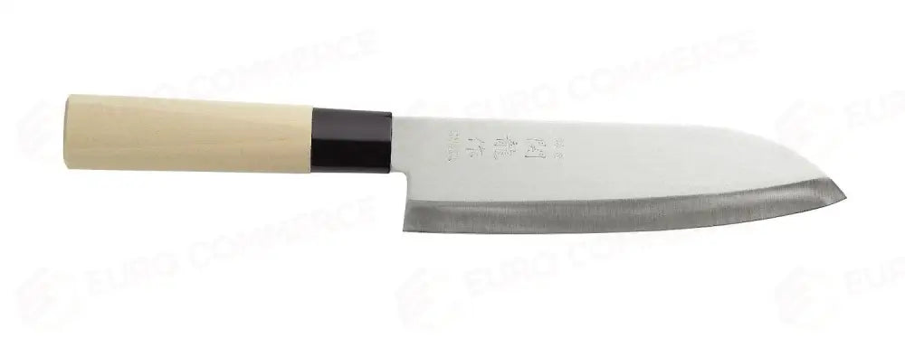COLTELLO GIAPPONESE SANTOKU. LEGNO CHIARO (L)290MM - HENDI