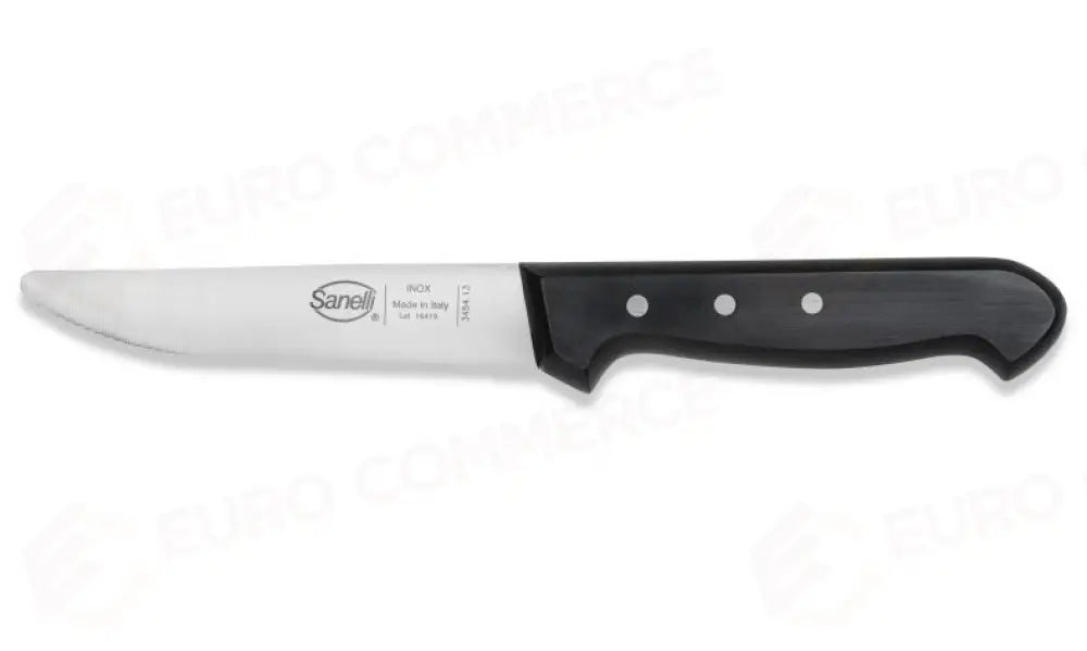 COLTELLO LAMA SEGHETTATA PUNTA TONDA CM.13 STEAK - 345413 - SANELLI - COLTELLERIA
