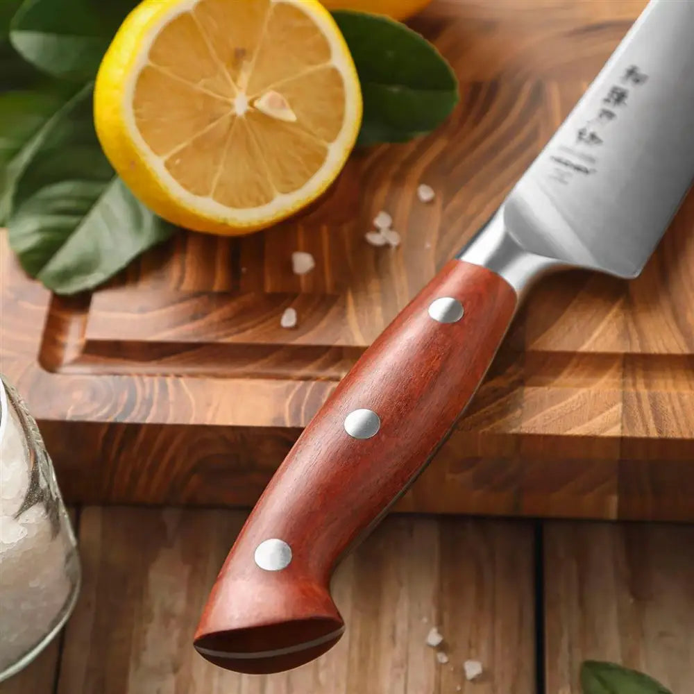 COLTELLO NAKIRI OLIVATO 17.8 CM GERMAN STEEL X02-XC HEZHEN - 14000009 - MEDRI