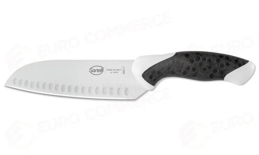 COLTELLO SANTOKU OLIVATO CM.17 SAKURA - 385517 - SANELLI - COLTELLERIA