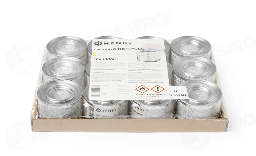COMBUSTIBILE PER SCALDAVIVANDE 200GR (DE/IT/HU/HR/SI) HENDI 72 PEZZI - 194355