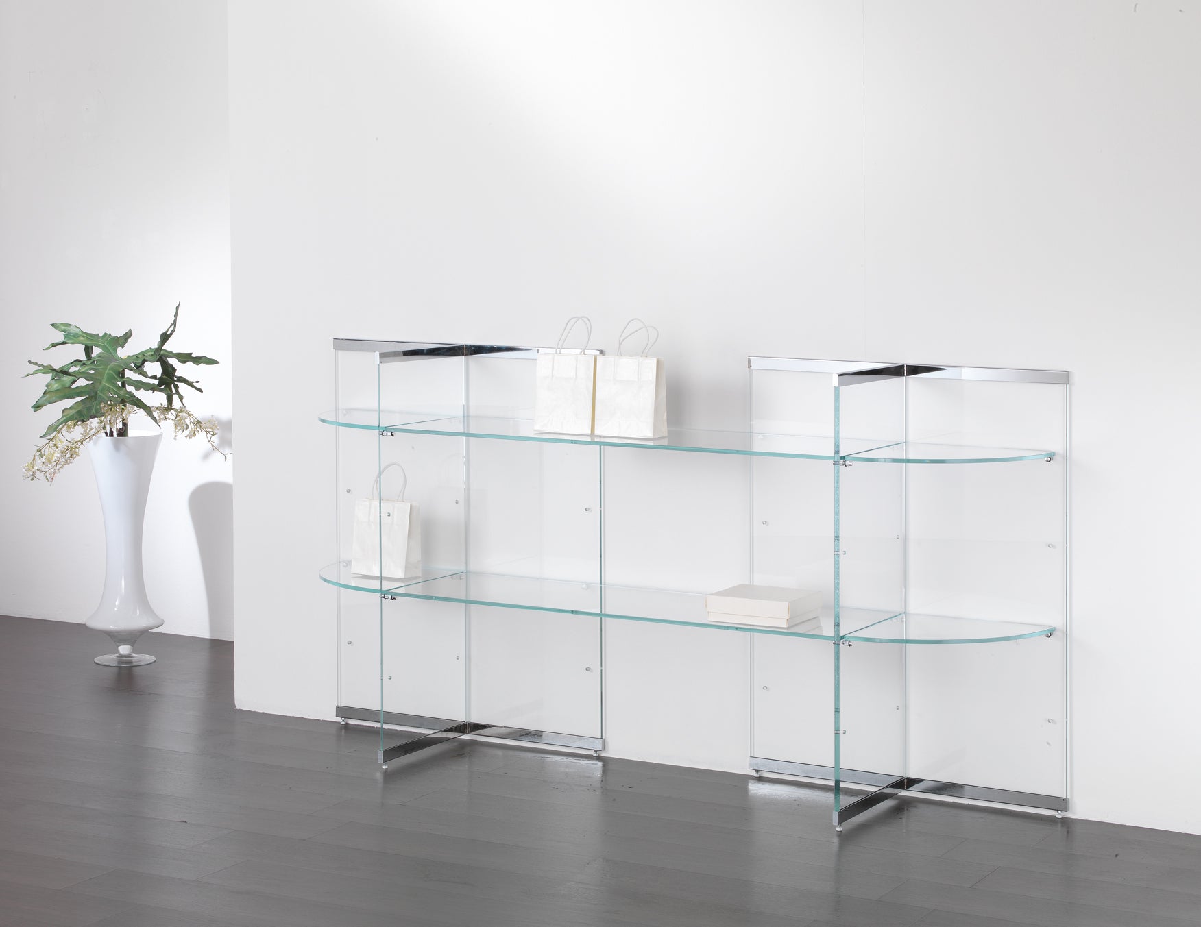 VETRINE COMPONIBILI GLASSYSTEM 203X40X100 CM - COM/GS16 - ITALVETRINE