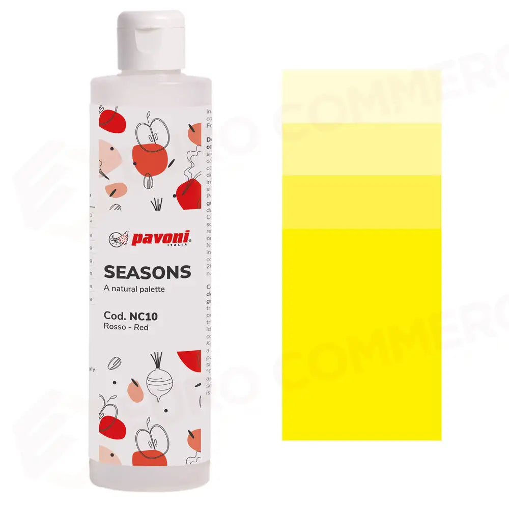 CONCENTRATI NATURALI A BASE BURRO DI CACAO 200 G SEASONS - GIALLO - NC04 - PAVONI ITALIA - ATTREZZATURA PROFESSIONALE