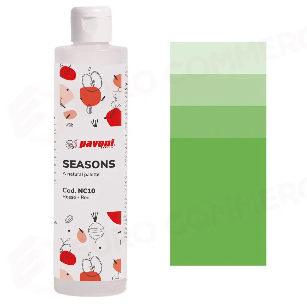 CONCENTRATI NATURALI A BASE BURRO DI CACAO 200 G SEASONS - VERDE - NC02 - PAVONI ITALIA - ATTREZZATURA PROFESSIONALE