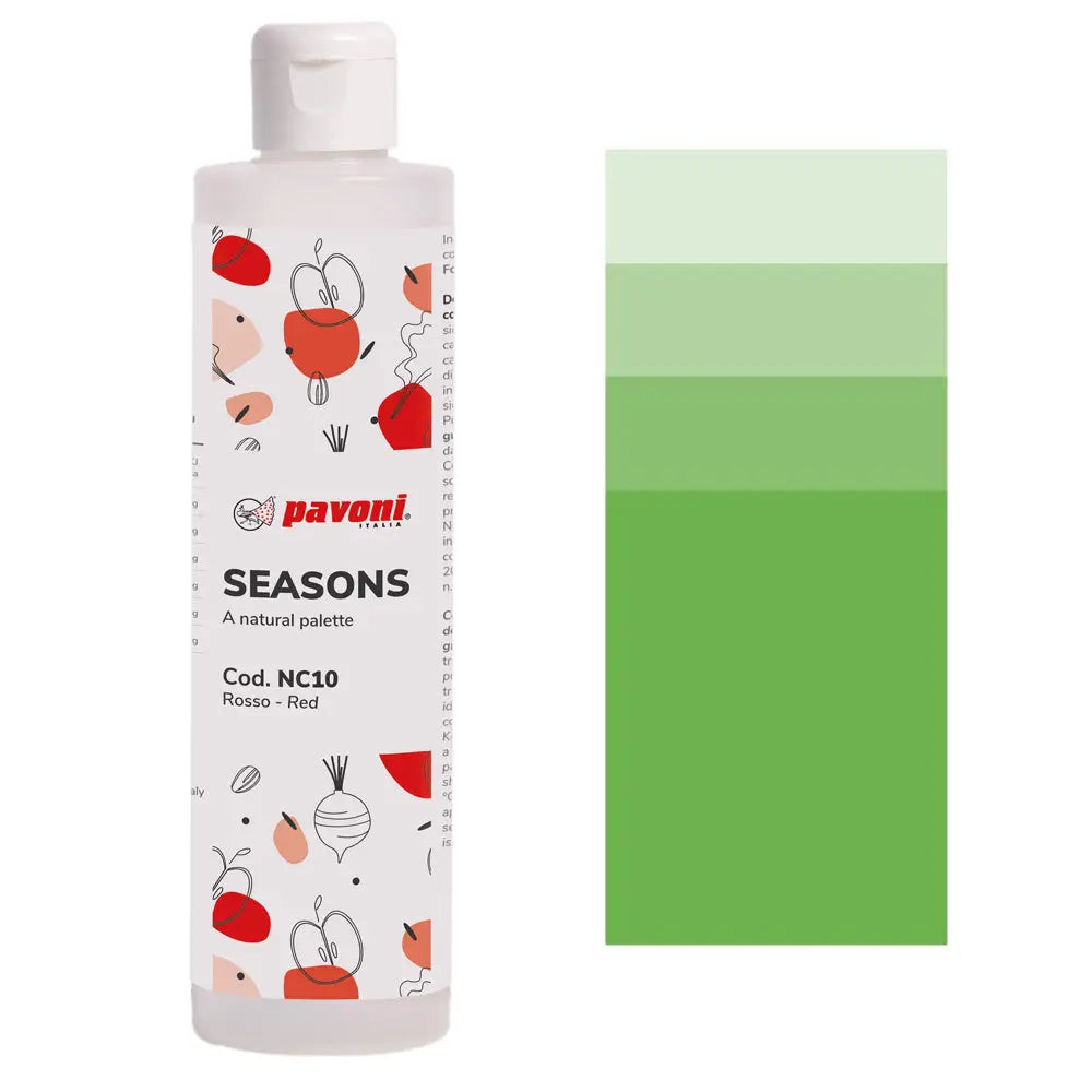 CONCENTRATI NATURALI A BASE BURRO DI CACAO 200 G SEASONS - VERDE - NC02 - PAVONI ITALIA - ATTREZZATURA PROFESSIONALE