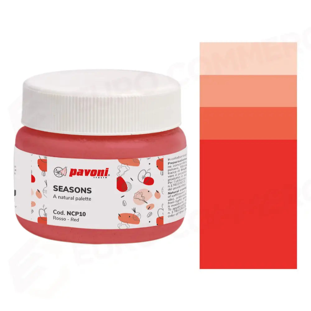 CONCENTRATI NATURALI IN POLVERE 80 G SEASONS - ROSSO - NCP10 - PAVONI ITALIA - ATTREZZATURA PROFESSIONALE