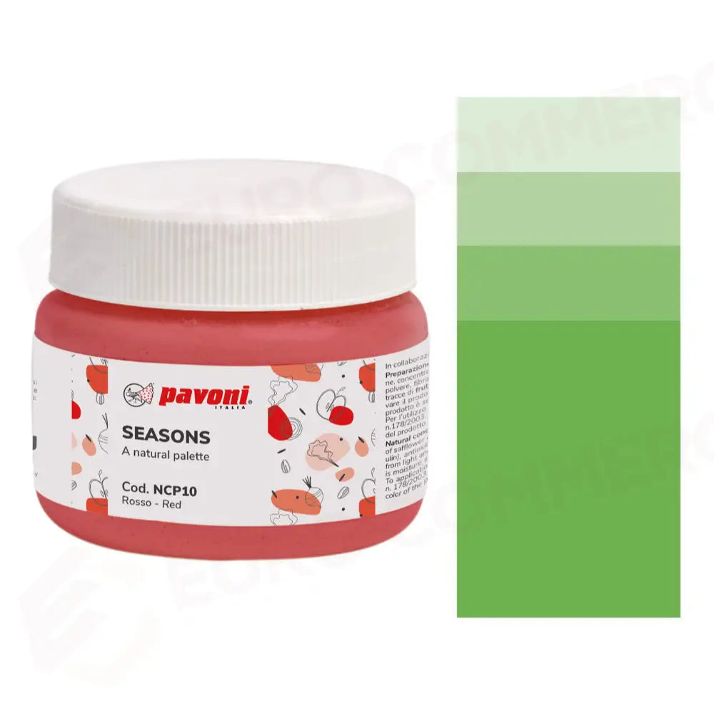CONCENTRATI NATURALI IN POLVERE 80 G SEASONS - VERDE - NCP02 - PAVONI ITALIA - ATTREZZATURA PROFESSIONALE