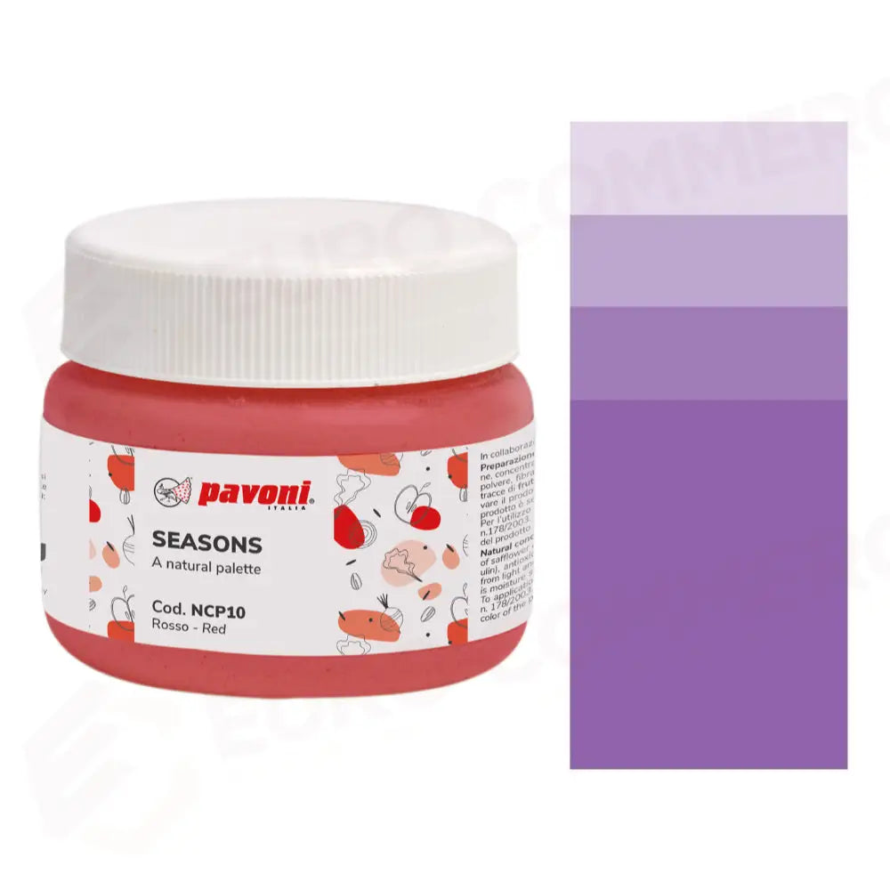 CONCENTRATI NATURALI IN POLVERE 80 G SEASONS - VIOLA - NCP07 - PAVONI ITALIA - ATTREZZATURA PROFESSIONALE