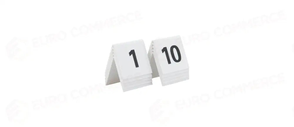 CONF.10 PZ SEGNAPOSTO ACRILICO BIANCO 1-10 - 201424 - MORINI
