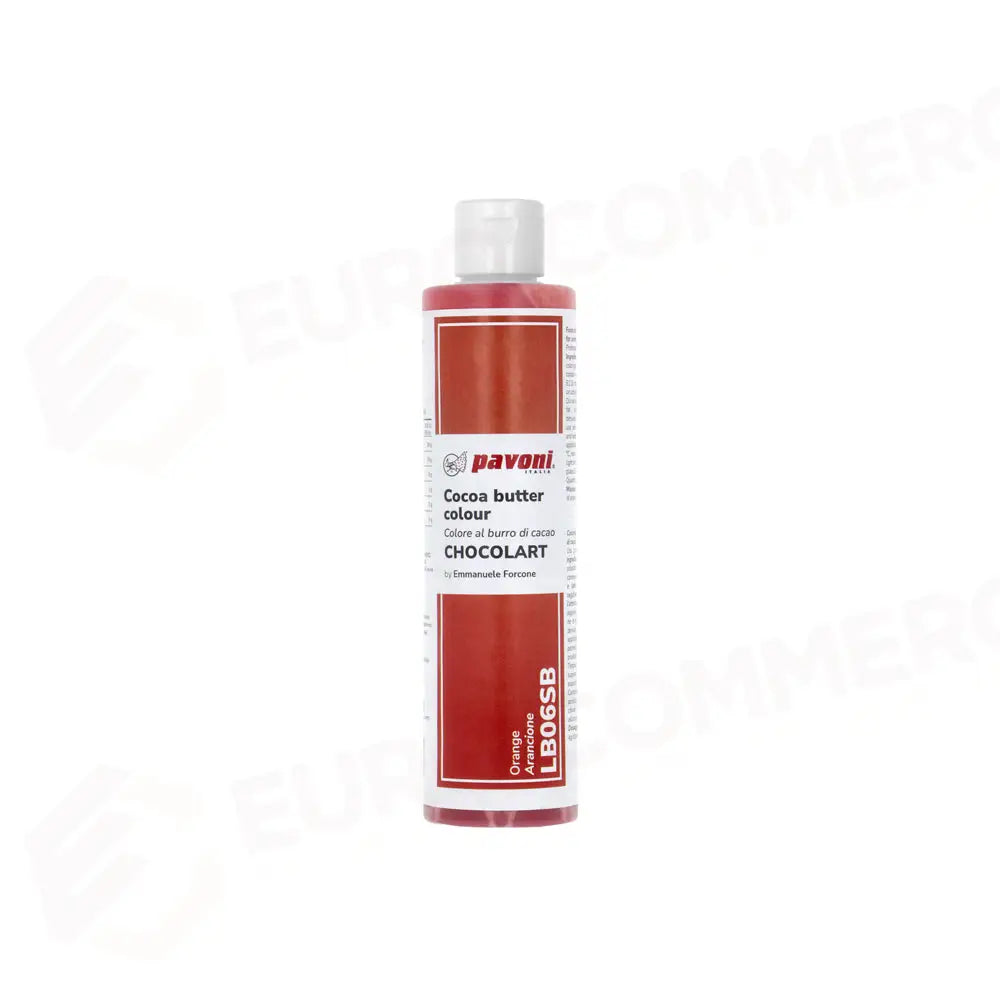 CONFEZIONE 200 GR BURRO DI CACAO - ARANCIONE - LB06SB - PAVONI ITALIA - ATTREZZATURA PROFESSIONALE