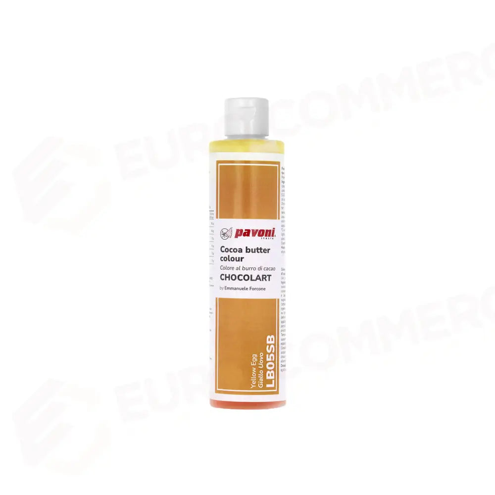 CONFEZIONE 200 GR BURRO DI CACAO - GIALLO UOVO - LB05SB - PAVONI ITALIA - ATTREZZATURA PROFESSIONALE
