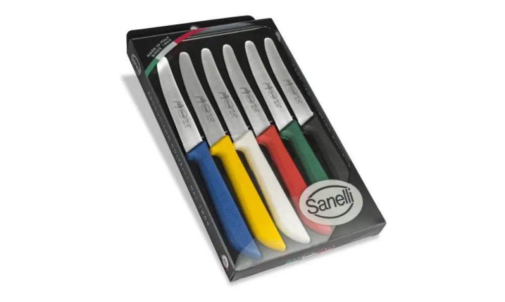 CONFEZIONE MULTICOLORE TAVOLA 6 PZ. JOLLY - 906206 - SANELLI - COLTELLERIA