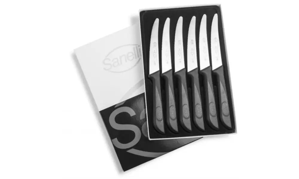 CONFEZIONE TAVOLA SEGH. 6 PZ. SKIN - 904206 - SANELLI - COLTELLERIA