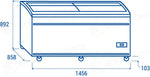 CONGELATORE A ISOLA DA SUPERMERCATO (LARGHEZZA: 1450 MM) L1 -15°C/-18°C - VF 1450SW - COOL HEAD