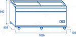 CONGELATORE A ISOLA DA SUPERMERCATO (LARGHEZZA: 1850 MM) L1 -15°C/-18°C - VF 1850SW - COOL HEAD
