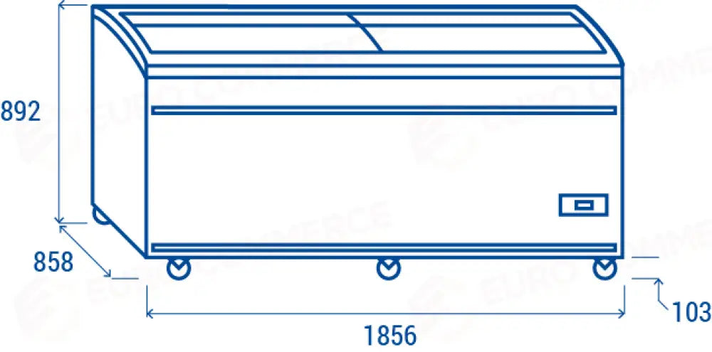 CONGELATORE A ISOLA DA SUPERMERCATO (LARGHEZZA: 1850 MM) L1 -15°C/-18°C - VF 1850SW - COOL HEAD