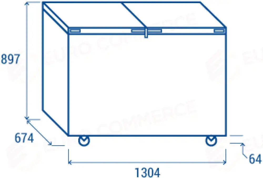 400 LT. CONGELATORE A POZZETTO (APERTURA PORTE CON SISTEMA FLIP-FLOP) C1 -18°C - CFB 400 - COOL HEAD