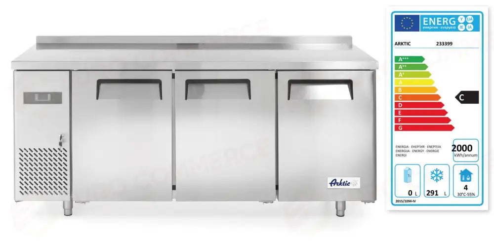 CONGELATORE A TRE PORTE KITCHEN LINE 390L ARKTIC 291L 230V/550W 1800X600X(H)886MM - 233399