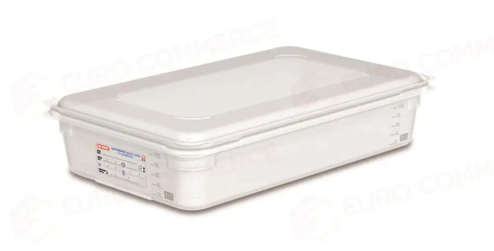 CONTENITORE CON COPERCHIO 1/1 53X32.5 CM H 10 CM POLIPROPILENE 00293 ARAVEN - 12480014 - MEDRI