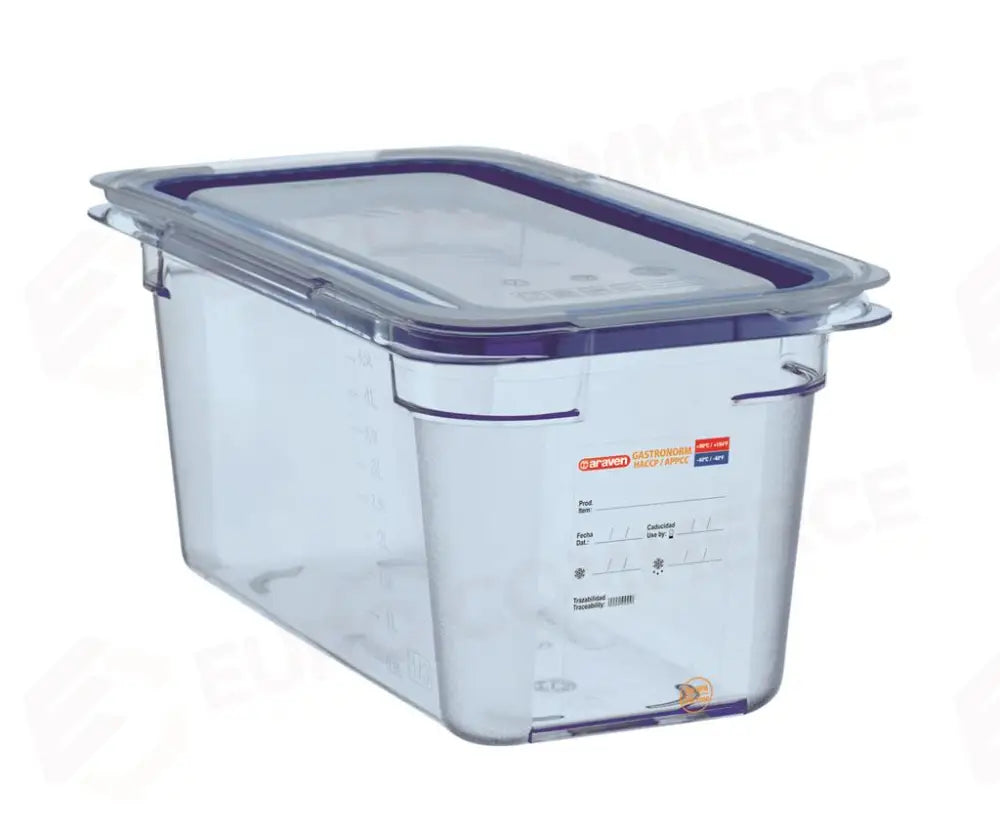CONTENITORE CON COPERCHIO 1/3 32.5X17.6 CM H 10 CM ABS 07771 ARAVEN - 12480077 - MEDRI