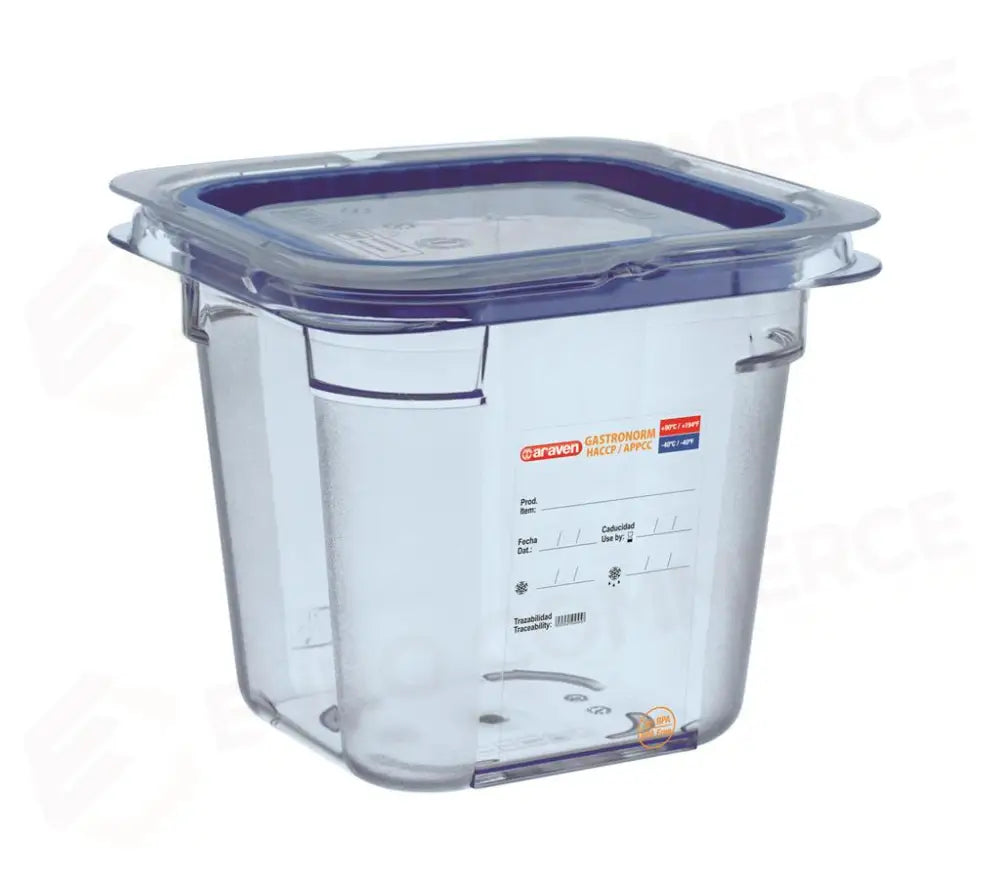 CONTENITORE CON COPERCHIO 1/6 17.6X16.2 CM H 15 CM ABS 07783 ARAVEN - 12480072 - MEDRI