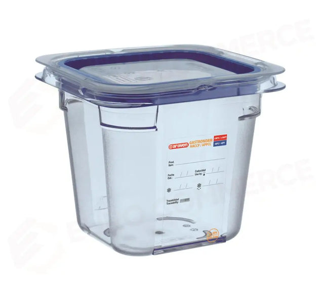 CONTENITORE CON COPERCHIO 1/6 17,6X16,2 CM H 6,5 CM ABS 07781 ARAVEN - 12480070 - MEDRI