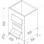 I BIN SONO ABBINABILI A TUTTI I PRODUTTORI DI GHIACCIO MODULARI. SONO DISPONIBILI NELLA VERSIONE CON CARROZZERIA IN ACCIAIO INOX CON VASCA INTERNA IN POLIETILENE E NELLA VERSIONE INTERAMENTE IN POLIETILENE. SONO DISPONIBILI ANCHE BIN CON CARRELLO ESTRAIBILE PER CONSENTIRE UN FACILE TRASPORTO DEL GHIACCIO ALLA POSTAZIONE DI UTILIZZO. - BIN550VDS - BREMA