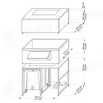 I BIN SONO ABBINABILI A TUTTI I PRODUTTORI DI GHIACCIO MODULARI. SONO DISPONIBILI NELLA VERSIONE CON CARROZZERIA IN ACCIAIO INOX CON VASCA INTERNA IN POLIETILENE E NELLA VERSIONE INTERAMENTE IN POLIETILENE. SONO DISPONIBILI ANCHE BIN CON CARRELLO ESTRAIBILE PER CONSENTIRE UN FACILE TRASPORTO DEL GHIACCIO ALLA POSTAZIONE DI UTILIZZO. - DRB1200 - BREMA