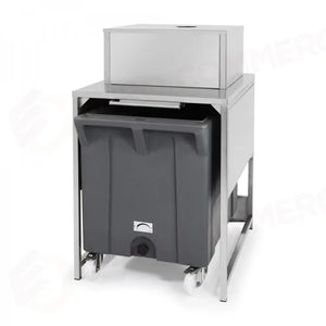 I BIN SONO ABBINABILI A TUTTI I PRODUTTORI DI GHIACCIO MODULARI. SONO DISPONIBILI NELLA VERSIONE CON CARROZZERIA IN ACCIAIO INOX CON VASCA INTERNA IN POLIETILENE E NELLA VERSIONE INTERAMENTE IN POLIETILENE. SONO DISPONIBILI ANCHE BIN CON CARRELLO ESTRAIBILE PER CONSENTIRE UN FACILE TRASPORTO DEL GHIACCIO ALLA POSTAZIONE DI UTILIZZO. - RB100 - BREMA