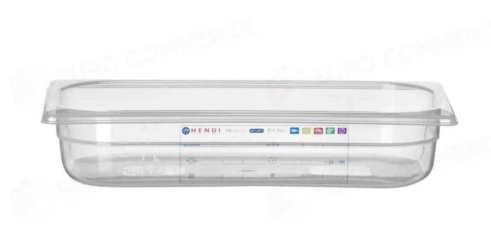 CONTENITORE GASTRONORM 1/3 GN 1/3 2,5L TRASPARENTE 325X176X(H)65MM - HENDI