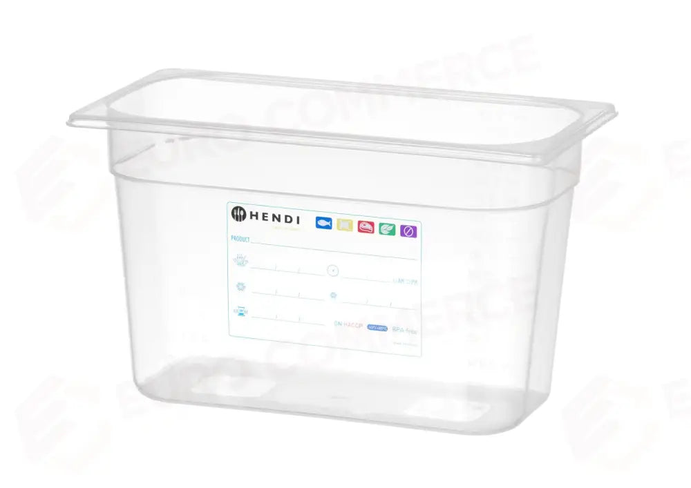 CONTENITORE GASTRONORM 1/3 HENDI GN 7,8L TRASPARENTE 325X176X(H)200MM - 880258