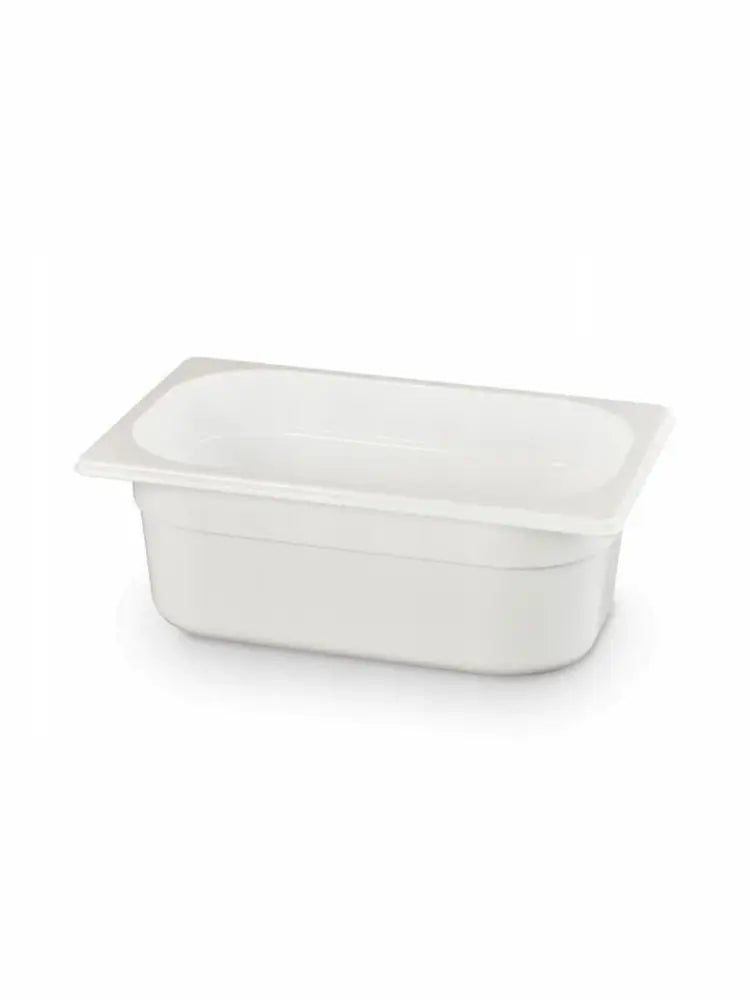 CONTENITORE GASTRONORM 1/4 GN 1/4 1,8L BIANCO 265X162X(H)65MM - HENDI