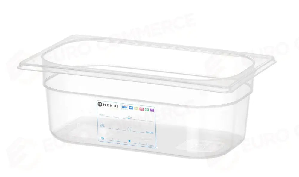 CONTENITORE GASTRONORM 1/4 GN 1/4 2,8L TRASPARENTE 265X162X(H)100MM - HENDI