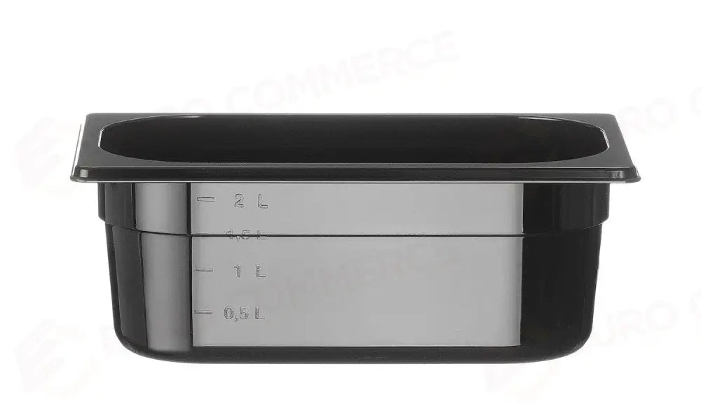 CONTENITORE GASTRONORM 1/4 PROFI LINE GN 1/4 2,8L NERO 265X162X(H)100MM - HENDI