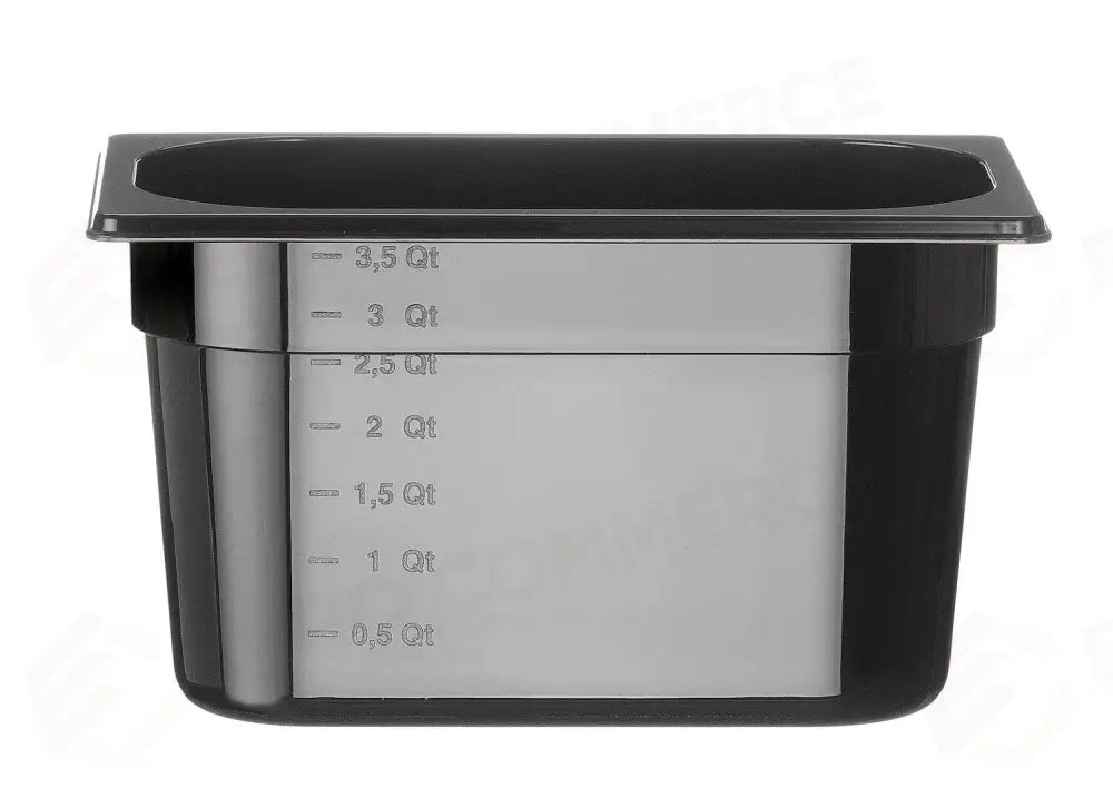 CONTENITORE GASTRONORM 1/4 PROFI LINE GN 1/4 4L NERO 265X162X(H)150MM - HENDI