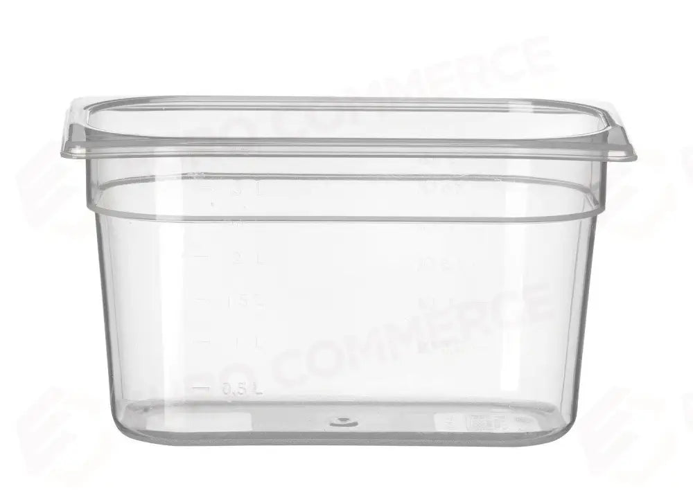 CONTENITORE GASTRONORM 1/4 PROFI LINE GN 1/4 4L TRASPARENTE 265X162X(H)150MM - HENDI