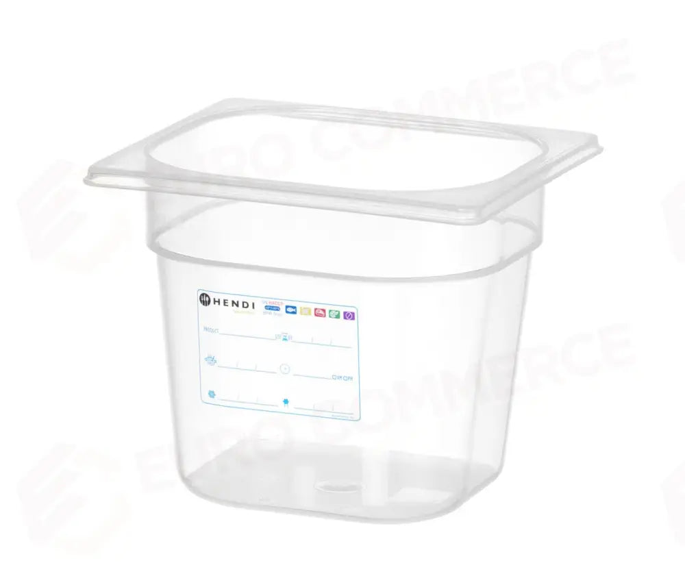 CONTENITORE GASTRONORM 1/6 GN 1/6 2,4L TRASPARENTE 176X162X(H)150MM - HENDI