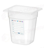 CONTENITORE GASTRONORM 1/6 HENDI GN 3,4L TRASPARENTE 176X162X(H)200MM - 880456
