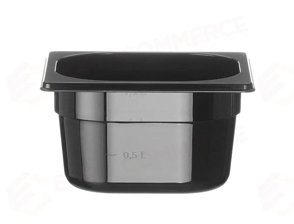CONTENITORE GASTRONORM 1/6 PROFI LINE GN 1/6 1,6L NERO 176X162X(H)100MM - HENDI