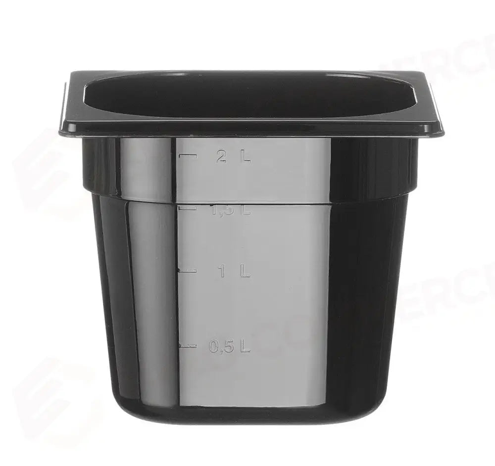 CONTENITORE GASTRONORM 1/6 PROFI LINE GN 1/6 2,4L NERO 176X162X(H)150MM - HENDI