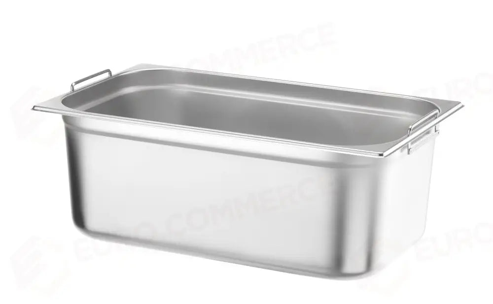 CONTENITORE GN 1/1 CON MANIGLIE ABBASSATE HENDI PROFI LINE PLUS 14L ARGENTO 530X325X(H - 818718