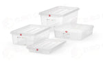 CONTENITORE GN 1/1 POLIPROPILENE HENDI 13L TRASPARENTE 530X325X(H)100MM - 873342